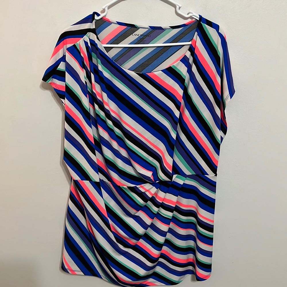 Lane Bryant Multicolor Striped Blouse